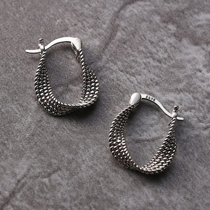 Luxe Asymmetrical Silver Earrings