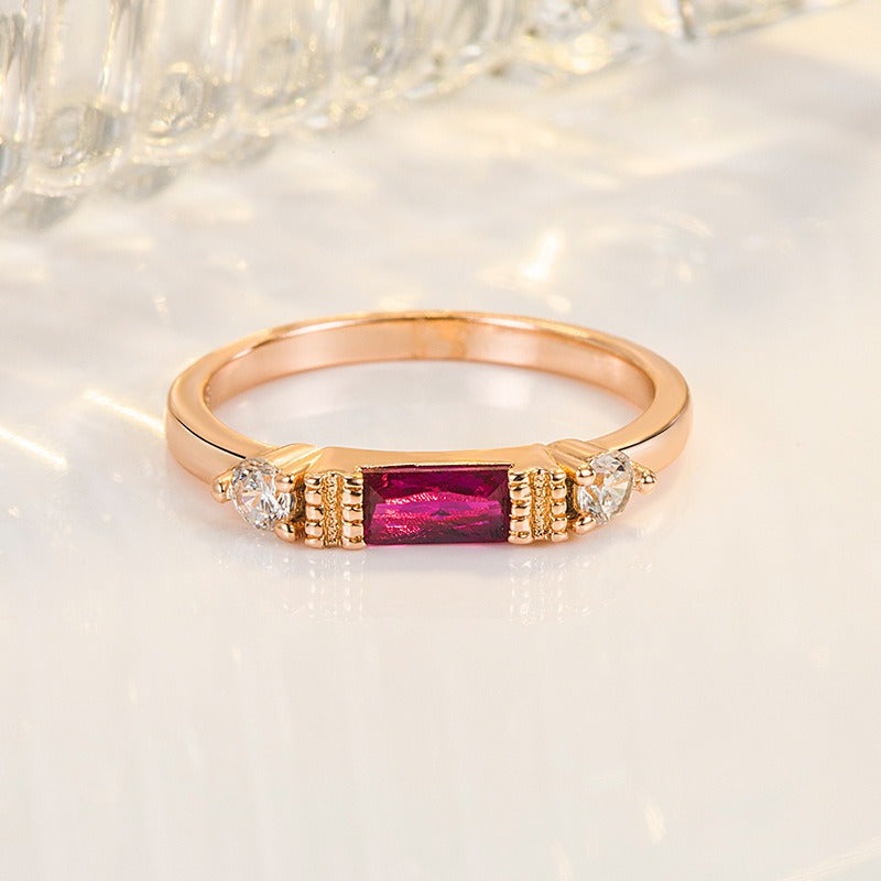 Anie - Natural Stones 925 Sterling Silver Ring