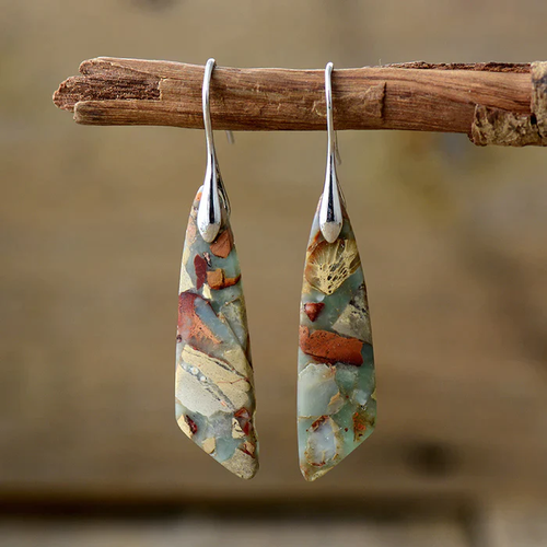 Unique Natural Stone Earrings