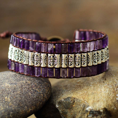 Antique Amethyst Purple Bracelet