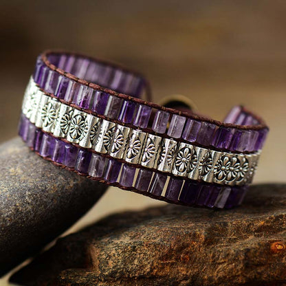 Antique Amethyst Purple Bracelet